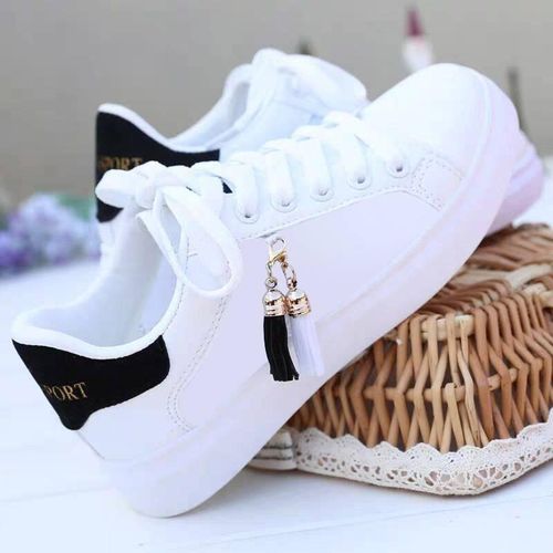 Women's Casual Sneakers - Rubber - White - EU 37-40