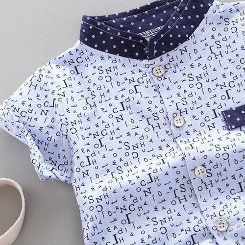 Children's Short Sets Kid's Clothing Boys Short Sleeve - Blue
