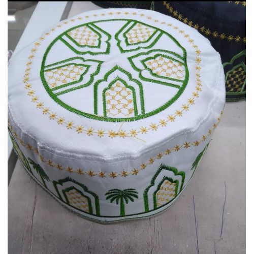 3-Pack Boys' Muslim Kufi Skull Caps - Embroidered Prayer Hats